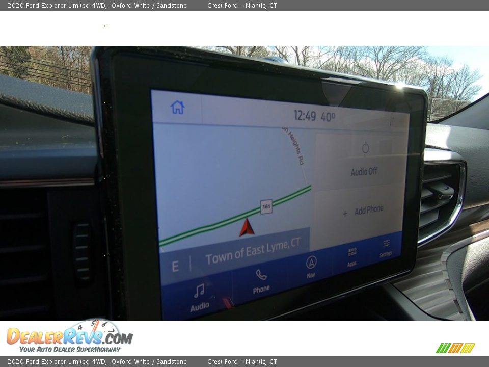 2020 Ford Explorer Limited 4WD Oxford White / Sandstone Photo #14