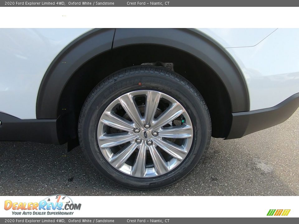 2020 Ford Explorer Limited 4WD Oxford White / Sandstone Photo #20