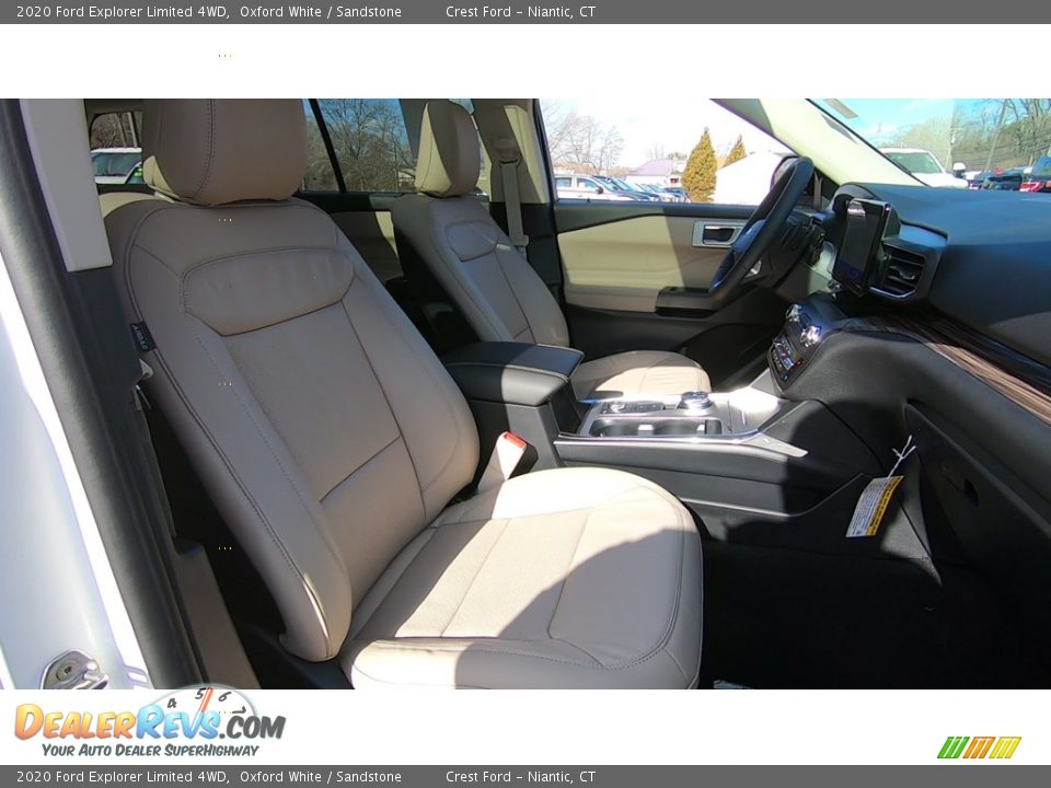 2020 Ford Explorer Limited 4WD Oxford White / Sandstone Photo #25
