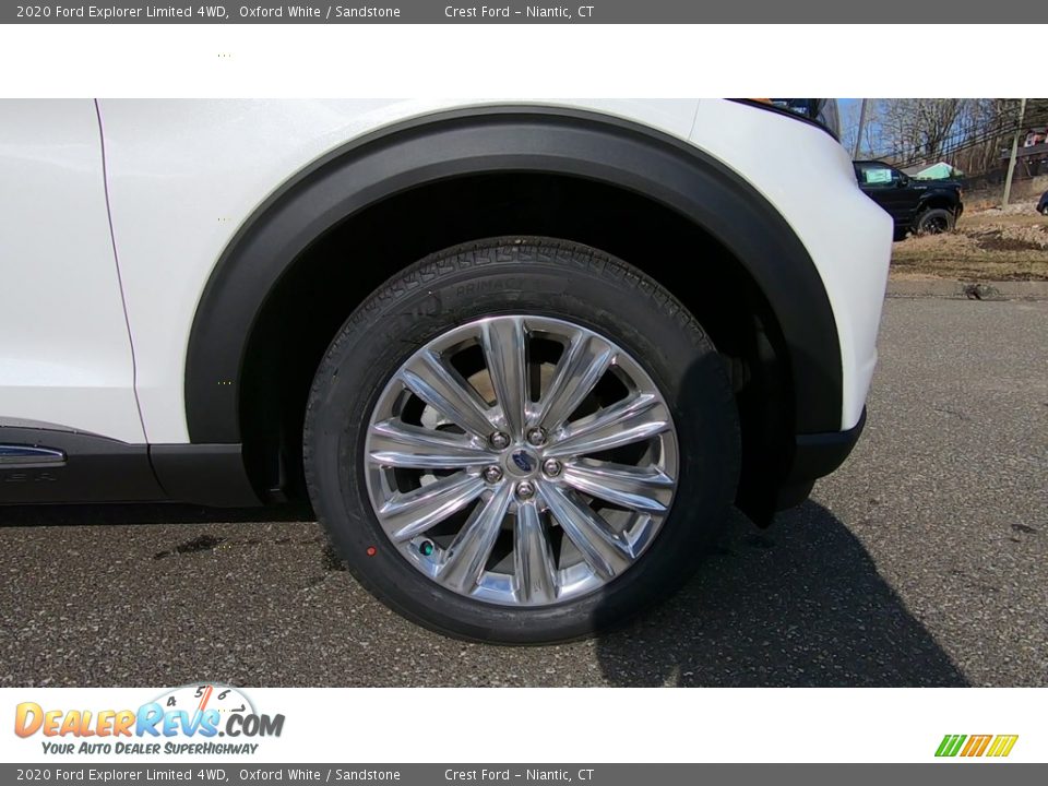 2020 Ford Explorer Limited 4WD Oxford White / Sandstone Photo #27