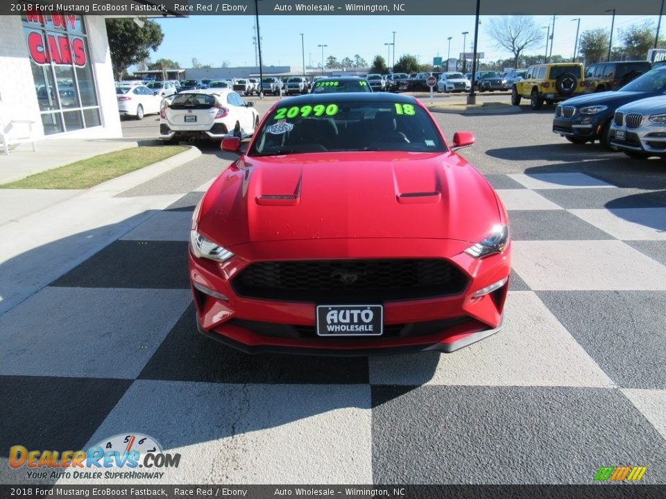 2018 Ford Mustang EcoBoost Fastback Race Red / Ebony Photo #2