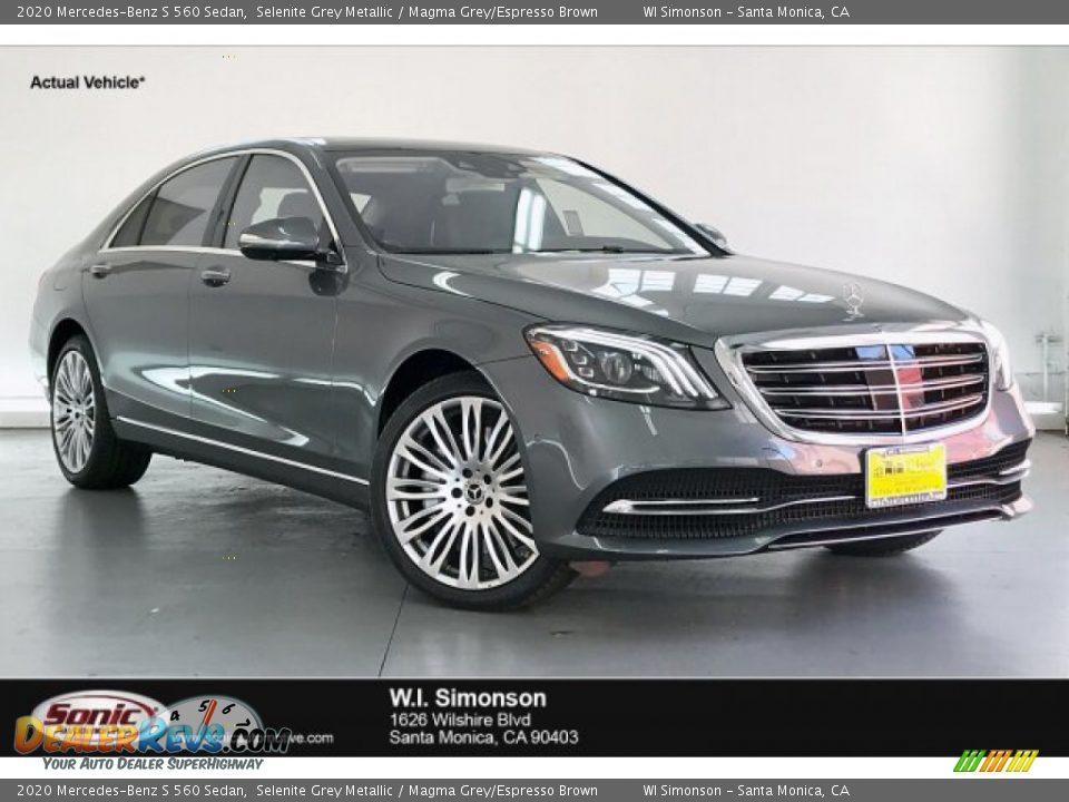 2020 Mercedes-Benz S 560 Sedan Selenite Grey Metallic / Magma Grey/Espresso Brown Photo #1