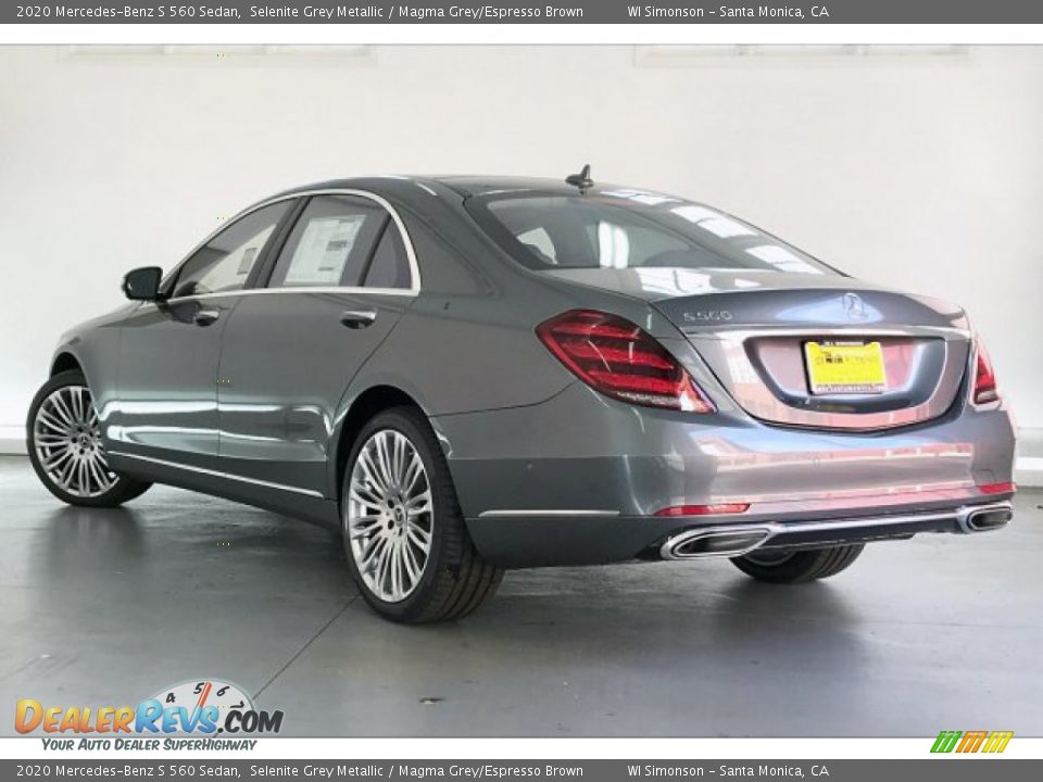 2020 Mercedes-Benz S 560 Sedan Selenite Grey Metallic / Magma Grey/Espresso Brown Photo #2