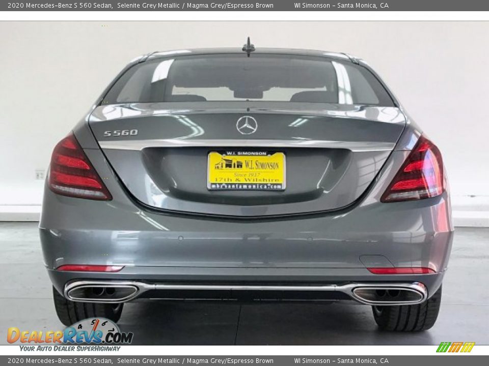 2020 Mercedes-Benz S 560 Sedan Selenite Grey Metallic / Magma Grey/Espresso Brown Photo #3