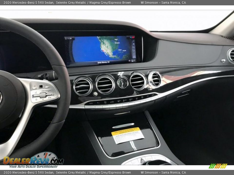 2020 Mercedes-Benz S 560 Sedan Selenite Grey Metallic / Magma Grey/Espresso Brown Photo #6