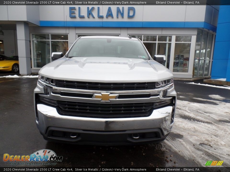 2020 Chevrolet Silverado 1500 LT Crew Cab 4x4 Silver Ice Metallic / Gideon/­Very Dark Atmosphere Photo #2