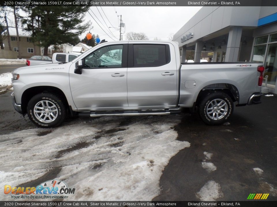 2020 Chevrolet Silverado 1500 LT Crew Cab 4x4 Silver Ice Metallic / Gideon/­Very Dark Atmosphere Photo #8