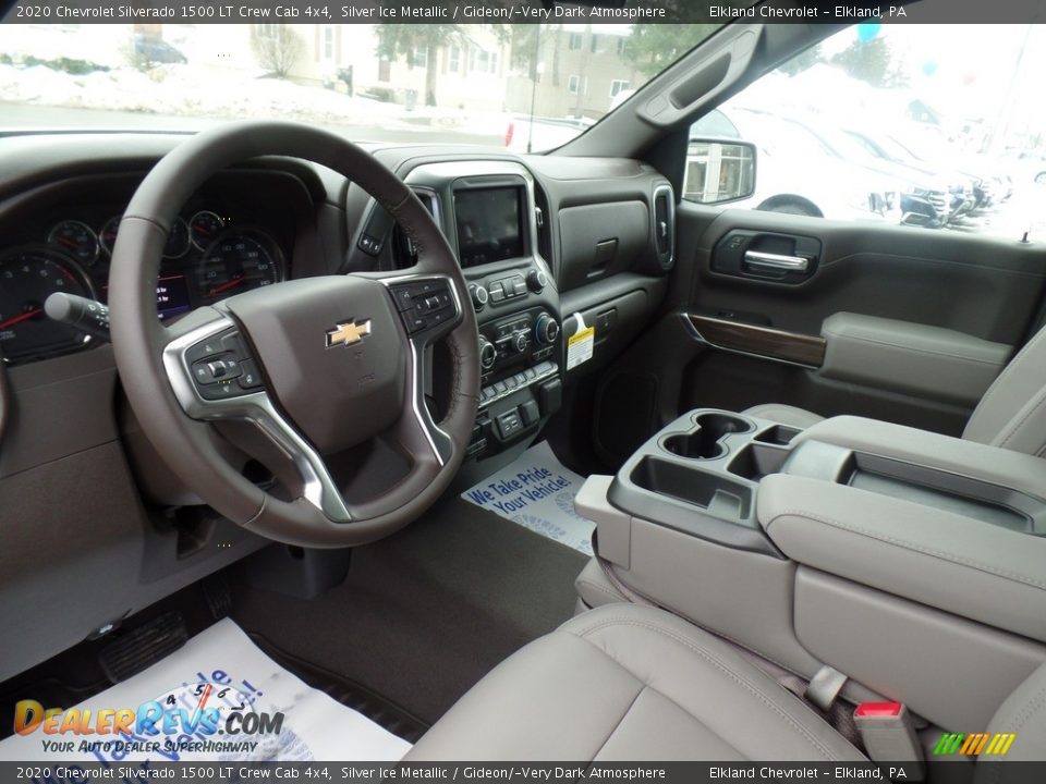 2020 Chevrolet Silverado 1500 LT Crew Cab 4x4 Silver Ice Metallic / Gideon/­Very Dark Atmosphere Photo #16