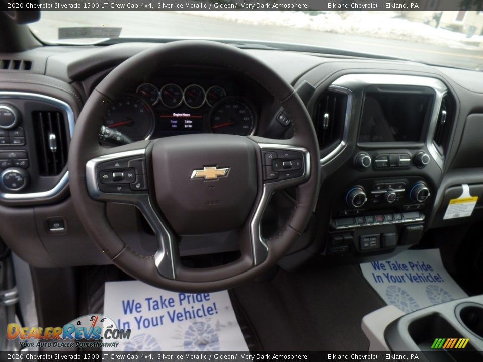 2020 Chevrolet Silverado 1500 LT Crew Cab 4x4 Silver Ice Metallic / Gideon/­Very Dark Atmosphere Photo #17