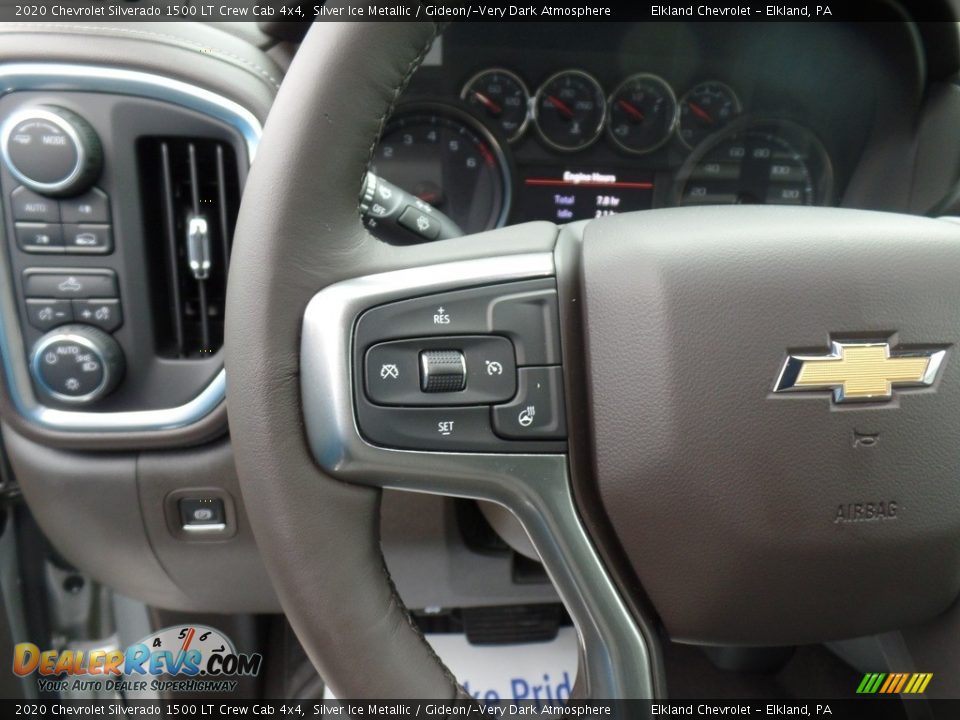 2020 Chevrolet Silverado 1500 LT Crew Cab 4x4 Silver Ice Metallic / Gideon/­Very Dark Atmosphere Photo #19