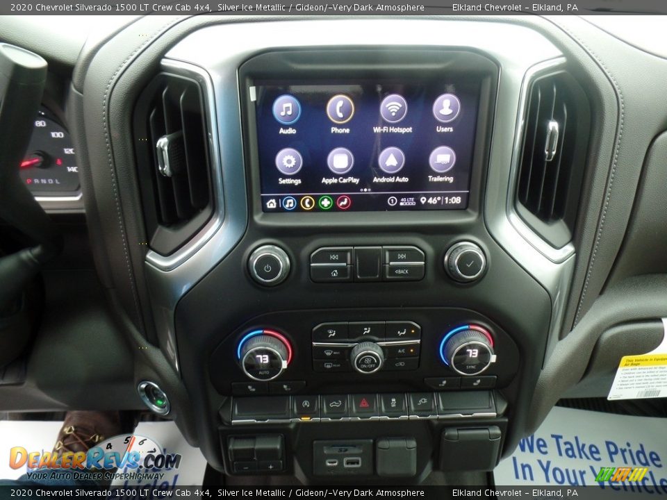 2020 Chevrolet Silverado 1500 LT Crew Cab 4x4 Silver Ice Metallic / Gideon/­Very Dark Atmosphere Photo #23