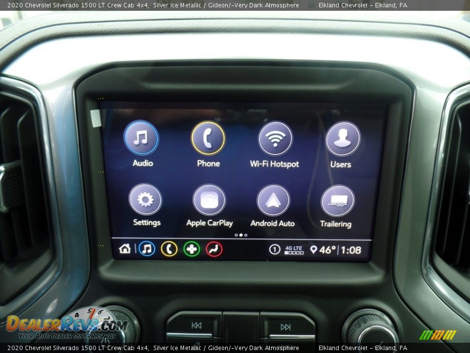 2020 Chevrolet Silverado 1500 LT Crew Cab 4x4 Silver Ice Metallic / Gideon/­Very Dark Atmosphere Photo #24