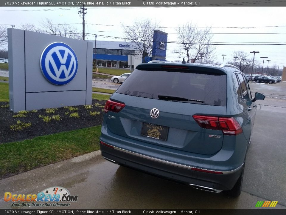 2020 Volkswagen Tiguan SEL 4MOTION Stone Blue Metallic / Titan Black Photo #3