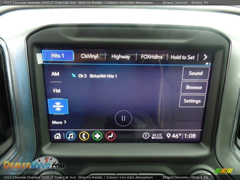 2020 Chevrolet Silverado 1500 LT Crew Cab 4x4 Silver Ice Metallic / Gideon/­Very Dark Atmosphere Photo #25