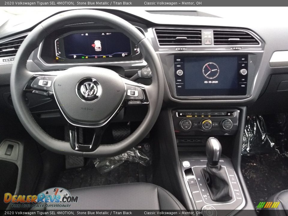 2020 Volkswagen Tiguan SEL 4MOTION Stone Blue Metallic / Titan Black Photo #4