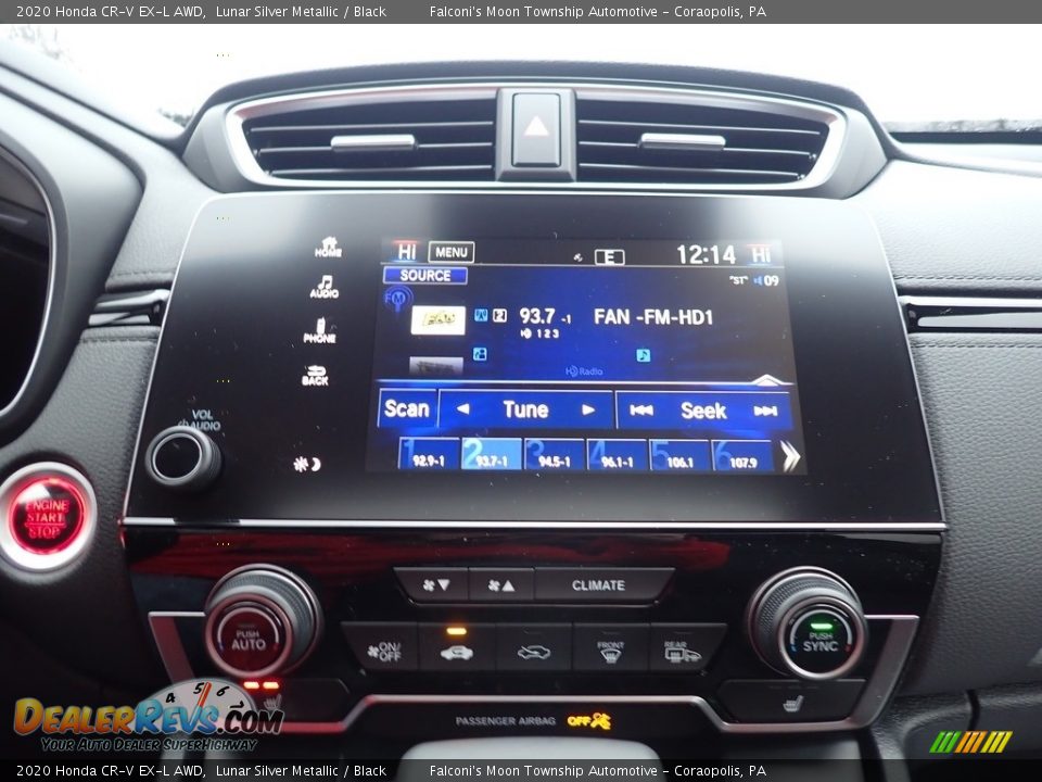 2020 Honda CR-V EX-L AWD Lunar Silver Metallic / Black Photo #13