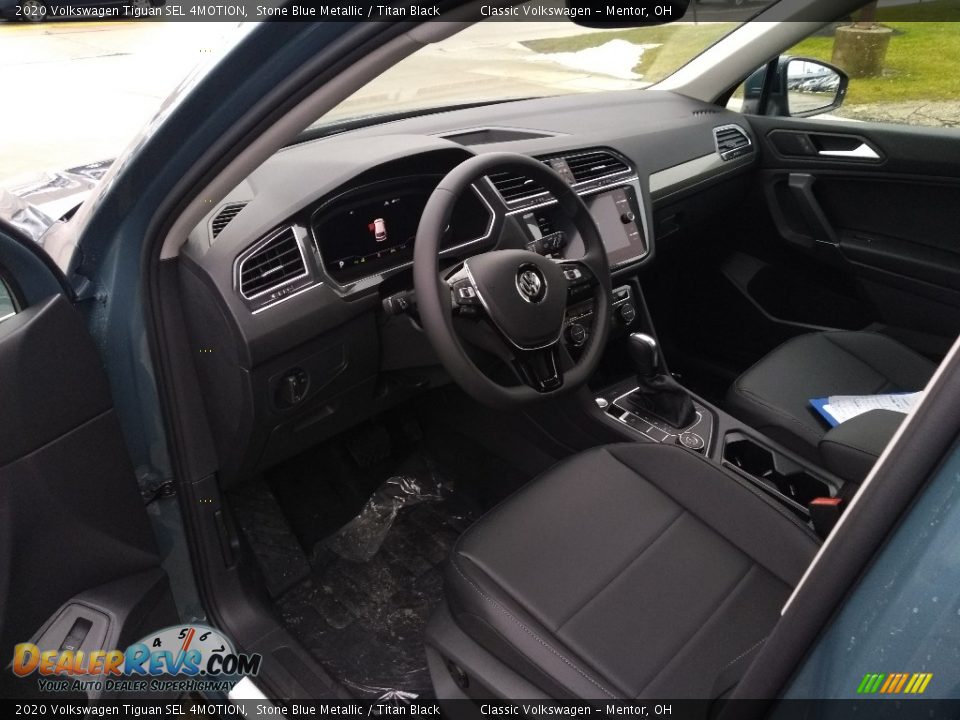 2020 Volkswagen Tiguan SEL 4MOTION Stone Blue Metallic / Titan Black Photo #5