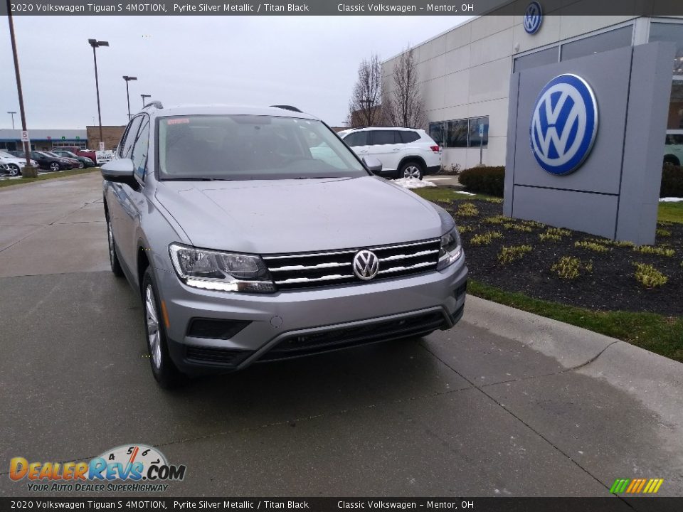 2020 Volkswagen Tiguan S 4MOTION Pyrite Silver Metallic / Titan Black Photo #1