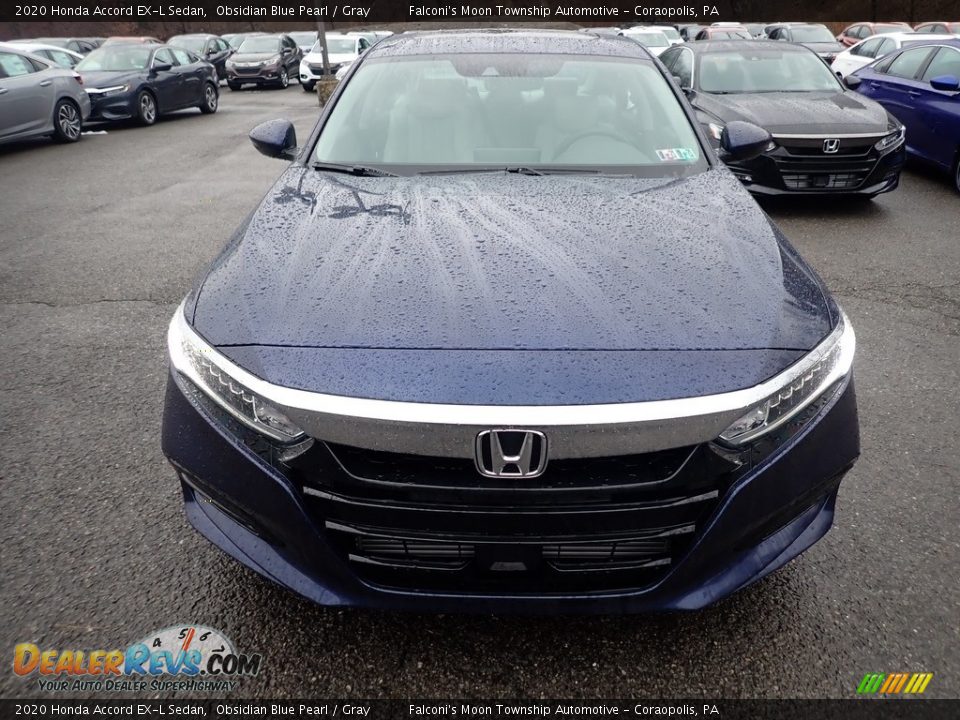 2020 Honda Accord EX-L Sedan Obsidian Blue Pearl / Gray Photo #6