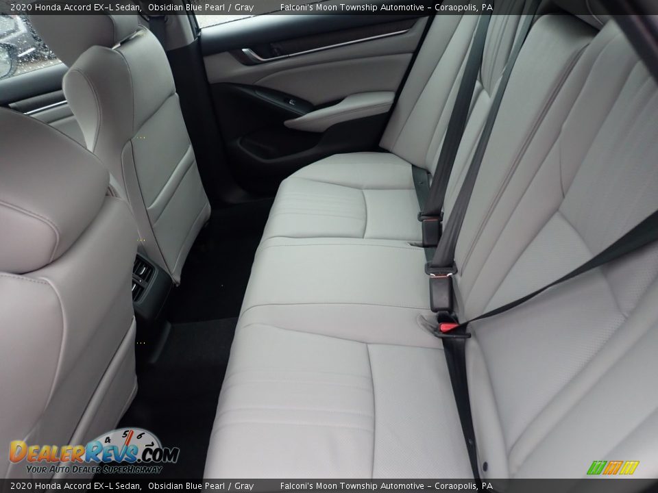 2020 Honda Accord EX-L Sedan Obsidian Blue Pearl / Gray Photo #9