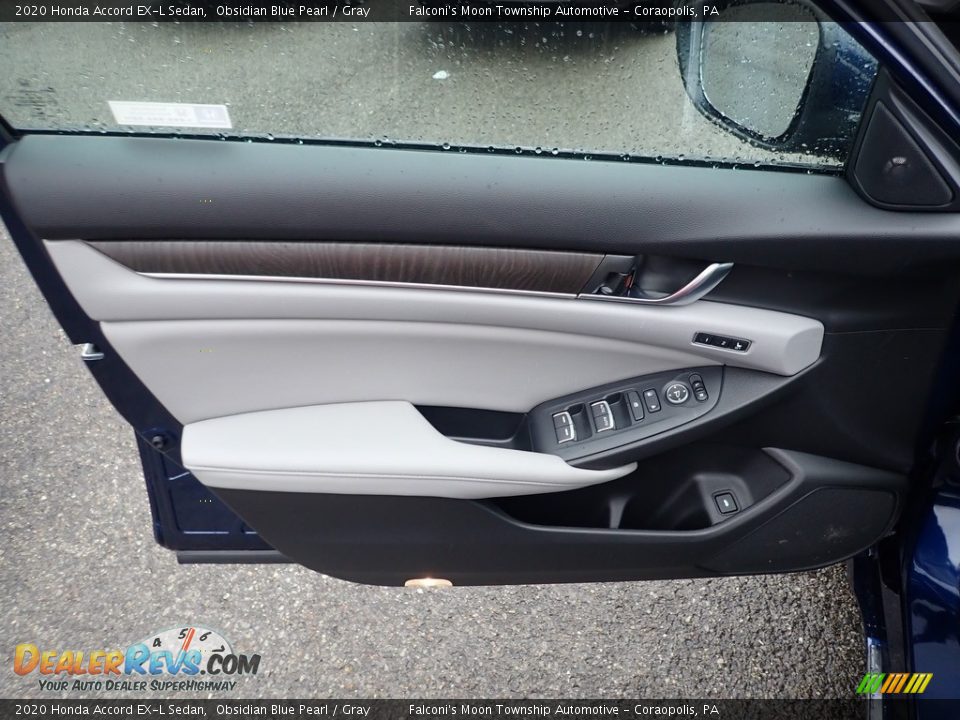 2020 Honda Accord EX-L Sedan Obsidian Blue Pearl / Gray Photo #11
