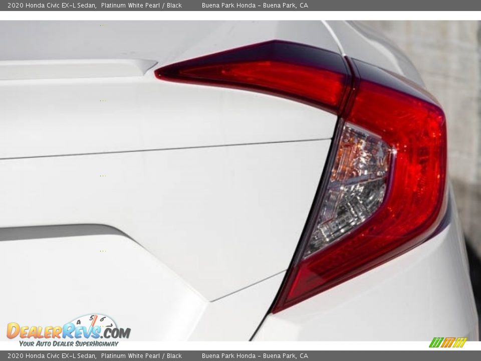 2020 Honda Civic EX-L Sedan Platinum White Pearl / Black Photo #7