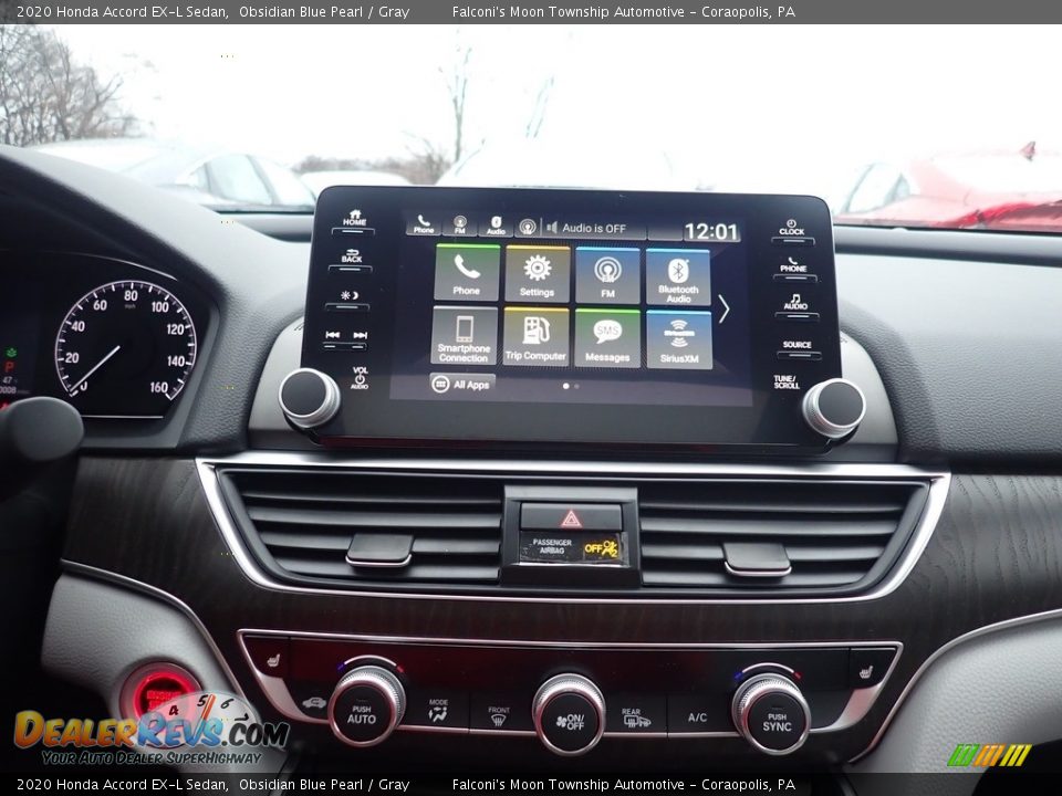 2020 Honda Accord EX-L Sedan Obsidian Blue Pearl / Gray Photo #14