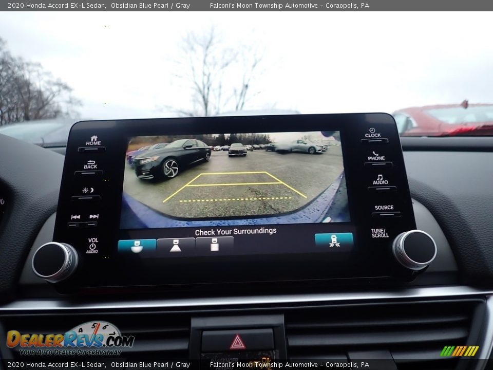 2020 Honda Accord EX-L Sedan Obsidian Blue Pearl / Gray Photo #15