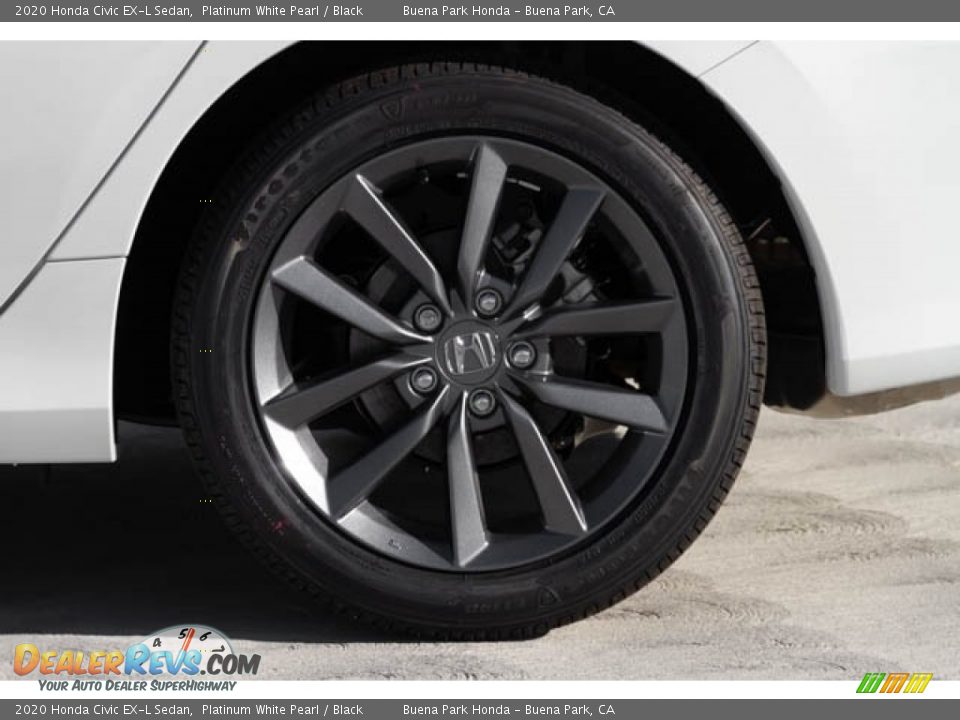 2020 Honda Civic EX-L Sedan Platinum White Pearl / Black Photo #11