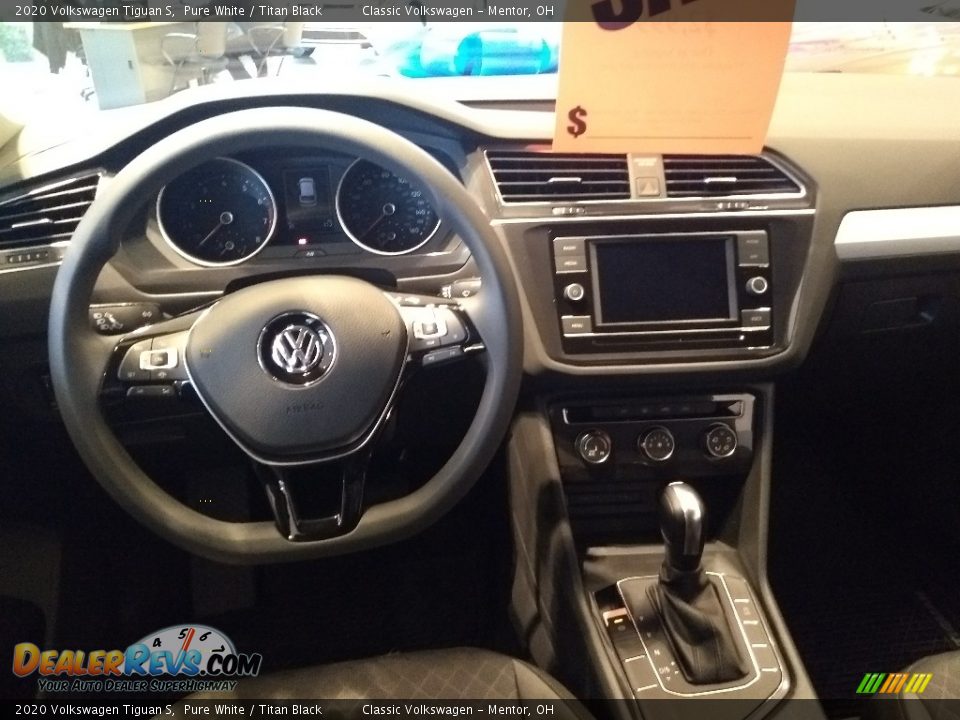 2020 Volkswagen Tiguan S Pure White / Titan Black Photo #4