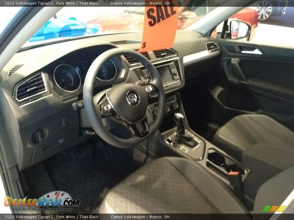 2020 Volkswagen Tiguan S Pure White / Titan Black Photo #5