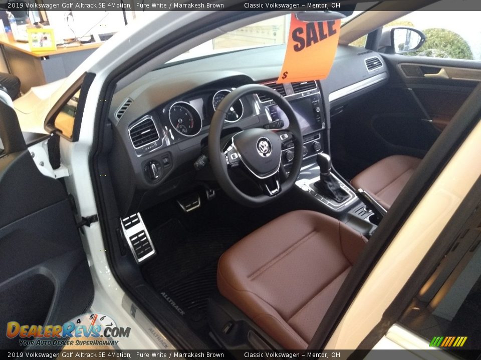 Marrakesh Brown Interior - 2019 Volkswagen Golf Alltrack SE 4Motion Photo #5