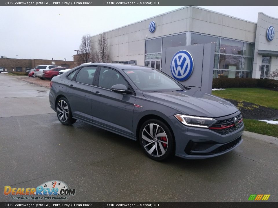 2019 Volkswagen Jetta GLI Pure Gray / Titan Black Photo #2