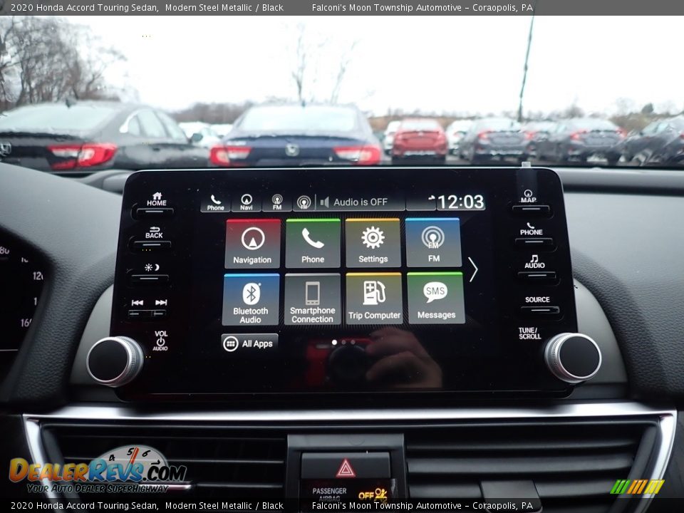 2020 Honda Accord Touring Sedan Modern Steel Metallic / Black Photo #14