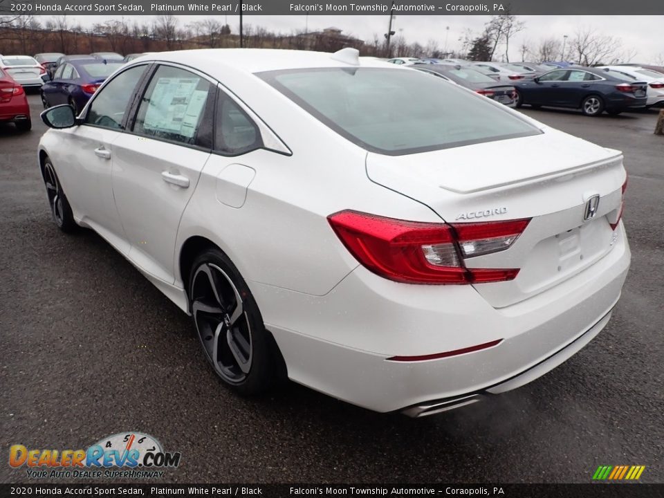 2020 Honda Accord Sport Sedan Platinum White Pearl / Black Photo #2