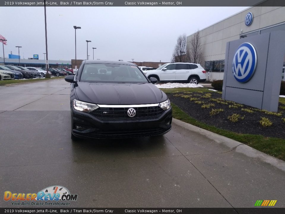 2019 Volkswagen Jetta R-Line Black / Titan Black/Storm Gray Photo #1