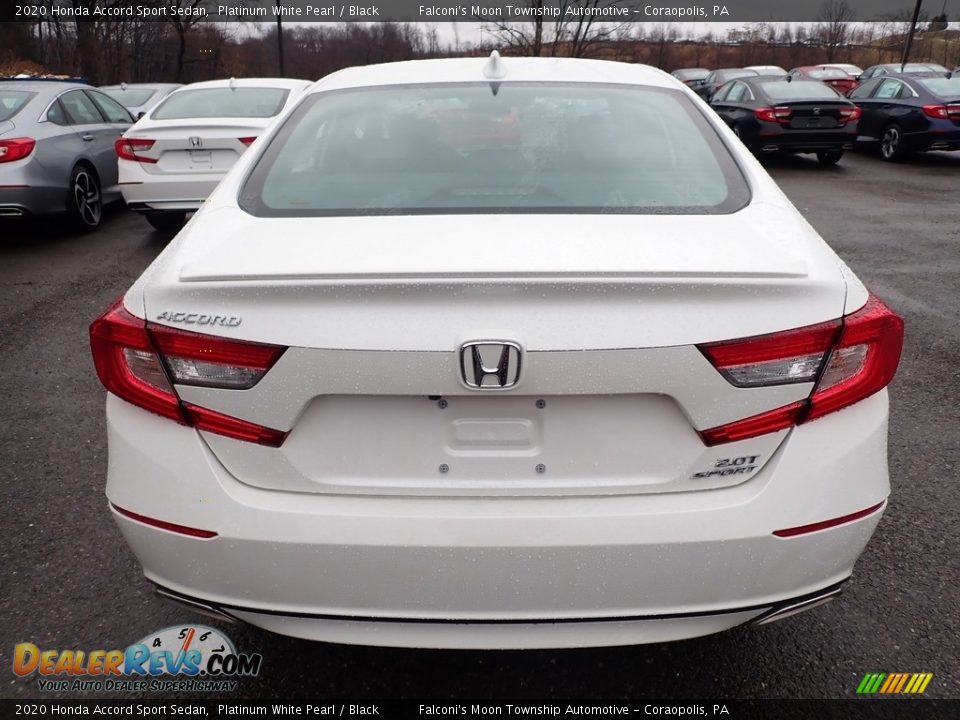 2020 Honda Accord Sport Sedan Platinum White Pearl / Black Photo #3