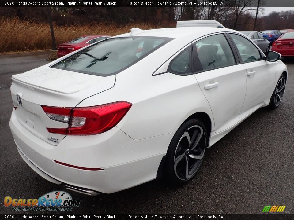 2020 Honda Accord Sport Sedan Platinum White Pearl / Black Photo #4