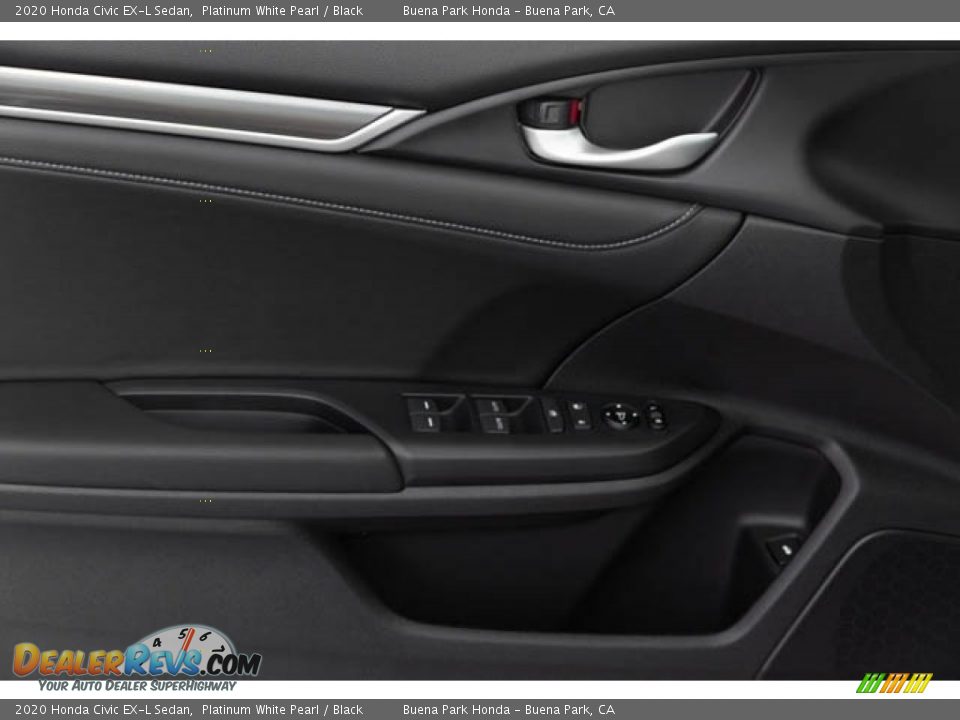 2020 Honda Civic EX-L Sedan Platinum White Pearl / Black Photo #32