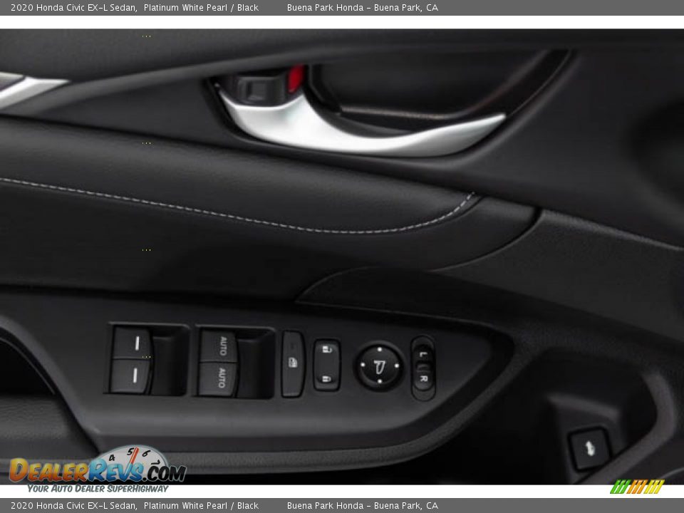 2020 Honda Civic EX-L Sedan Platinum White Pearl / Black Photo #33