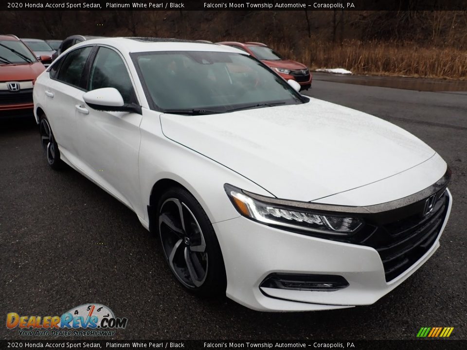 2020 Honda Accord Sport Sedan Platinum White Pearl / Black Photo #5