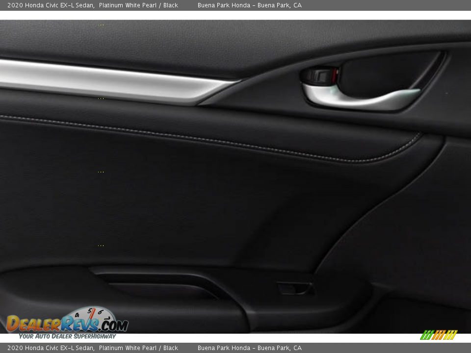 2020 Honda Civic EX-L Sedan Platinum White Pearl / Black Photo #34
