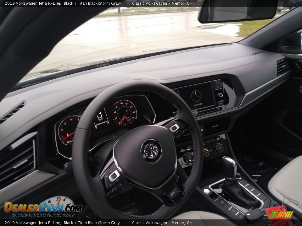2019 Volkswagen Jetta R-Line Black / Titan Black/Storm Gray Photo #5