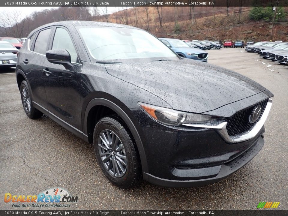 2020 Mazda CX-5 Touring AWD Jet Black Mica / Silk Beige Photo #3