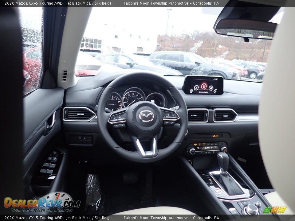 2020 Mazda CX-5 Touring AWD Jet Black Mica / Silk Beige Photo #9