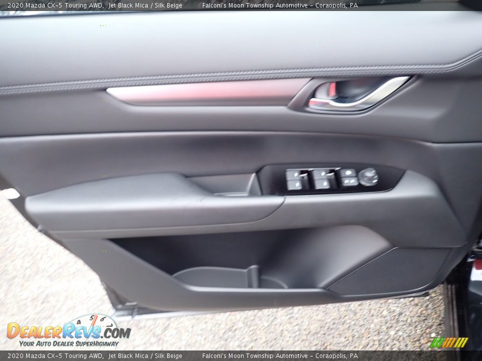 2020 Mazda CX-5 Touring AWD Jet Black Mica / Silk Beige Photo #12