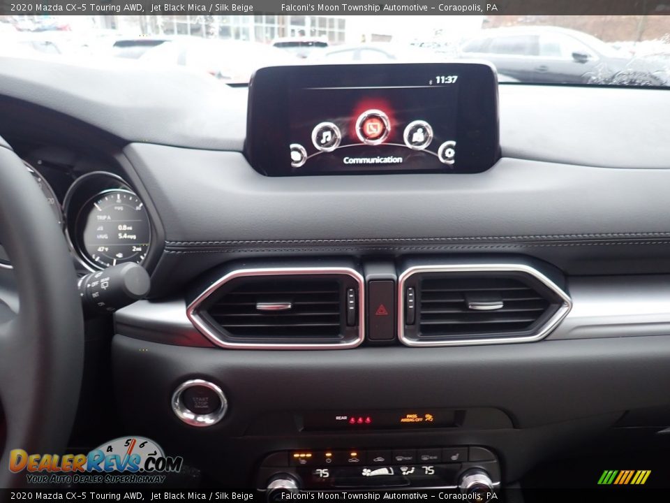 2020 Mazda CX-5 Touring AWD Jet Black Mica / Silk Beige Photo #13