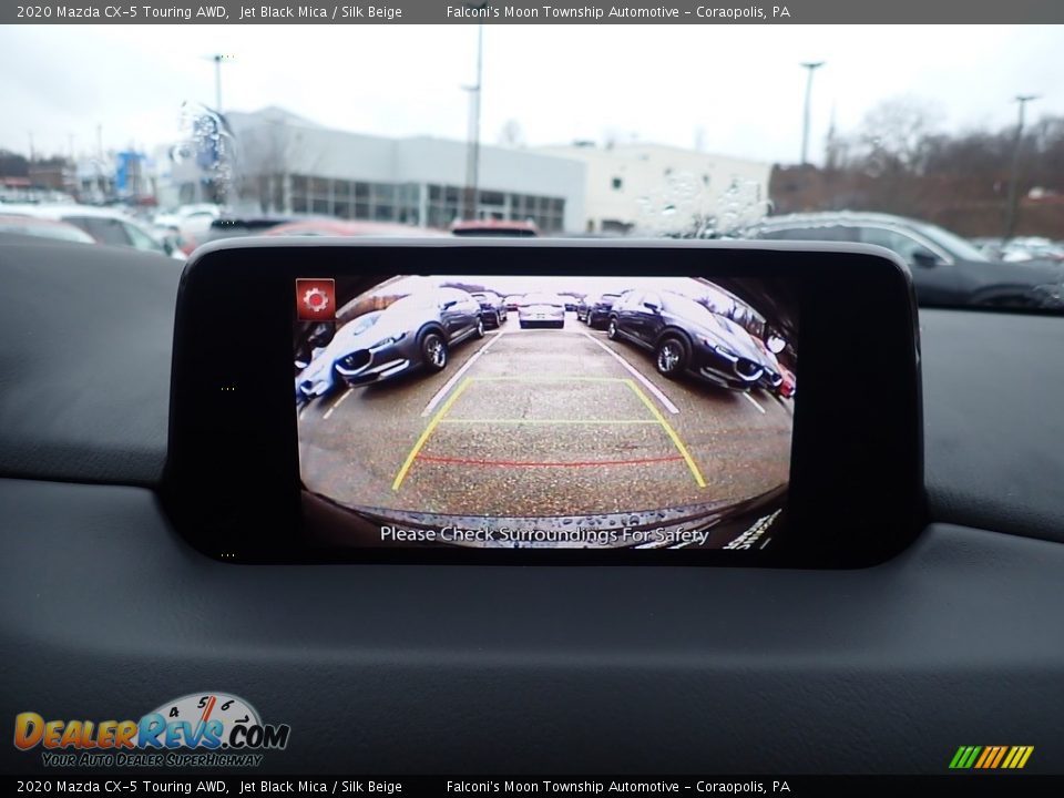 2020 Mazda CX-5 Touring AWD Jet Black Mica / Silk Beige Photo #14