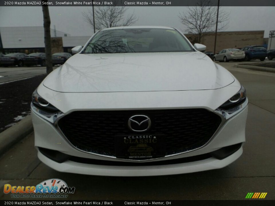 2020 Mazda MAZDA3 Sedan Snowflake White Pearl Mica / Black Photo #2