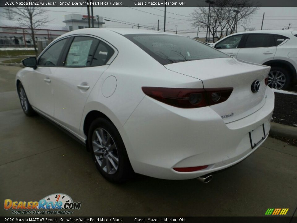 2020 Mazda MAZDA3 Sedan Snowflake White Pearl Mica / Black Photo #5